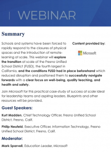 microsoft webinar summary poster