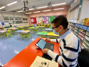 teacher in classroom