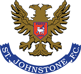 st johnstone football club crest with 2 eagles
