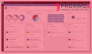 a microsoft dynamics business screenshot in proximo 3 colours