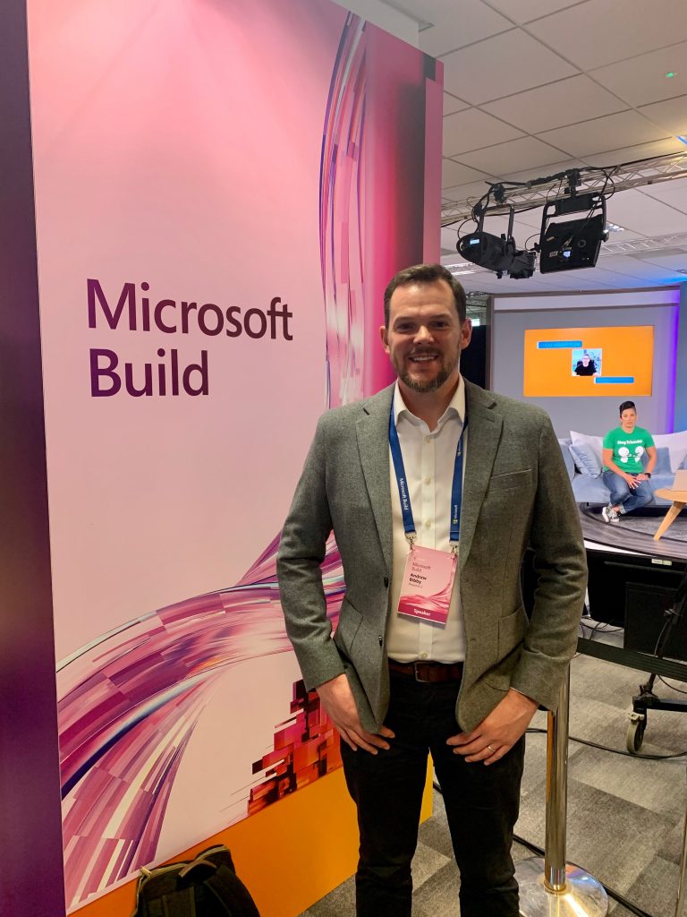 Andrew Bibby at Microsoft Build 2022