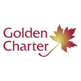 Golden Charter logo in red and orange on white background