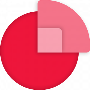 Microsoft Dynamics 365 Sales logo in Proximo 3 colours - red and pink
