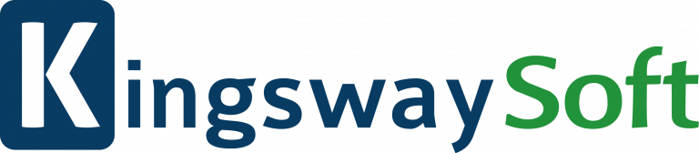 KingswaySoft logo in blue and green writing