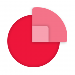 Microsoft Dynamics 365 Sales logo in Proximo 3 colours - red and pink