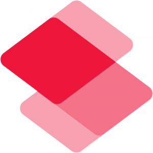 Power pages logo in Proximo 3 colours - red and pink